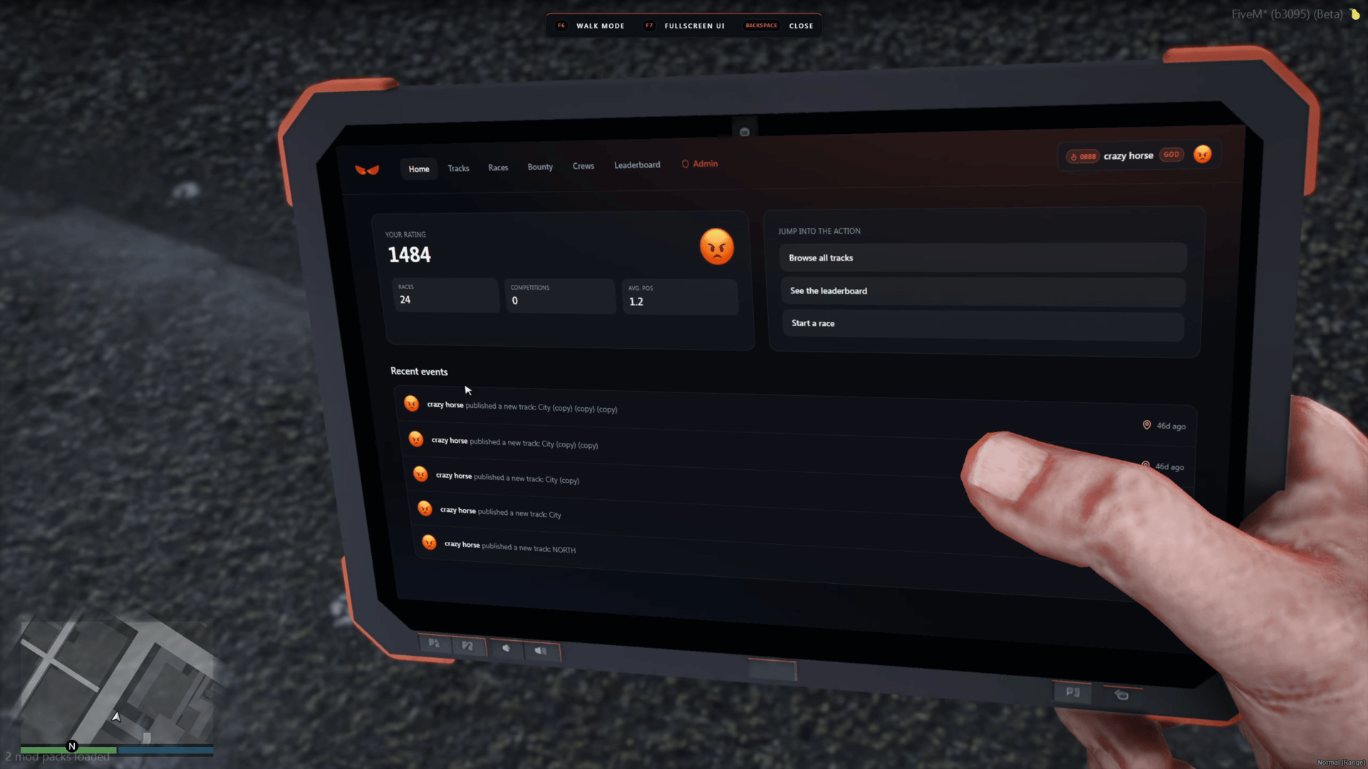 Mad Racing System - Racing Tablet