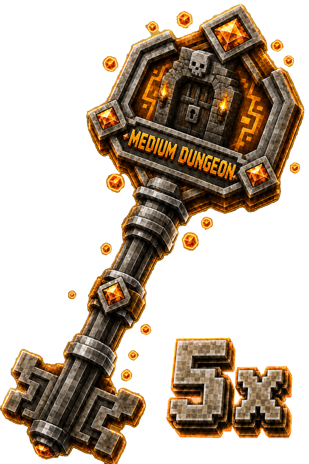 5x Random Medium Dungeon Keys
