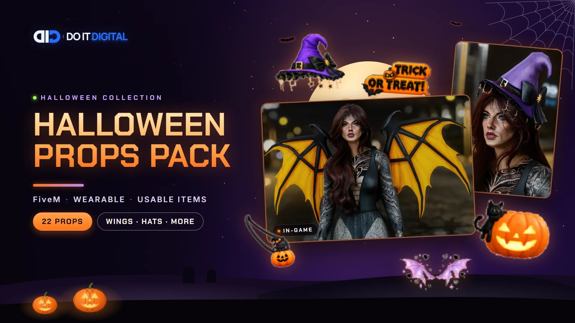 Halloween Props Pack | 22 Wearable Props [Scipt Included]