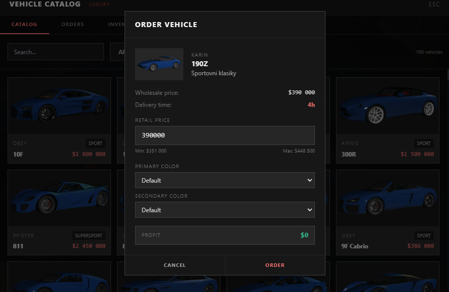 VEHICLE SHOPS