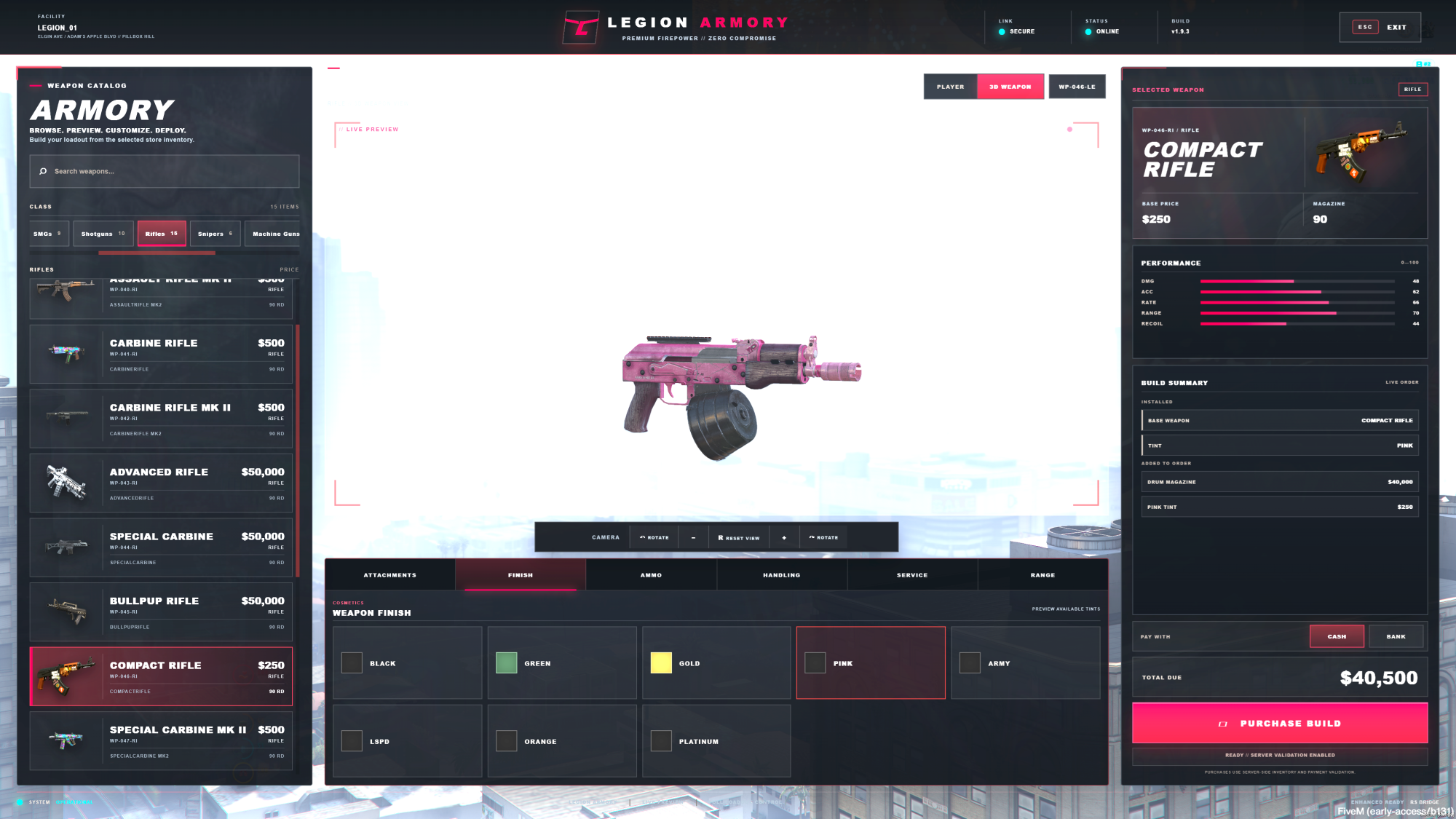 rs-weaponshops Tactical Weapon Shop + Draw Styles + Range Trials