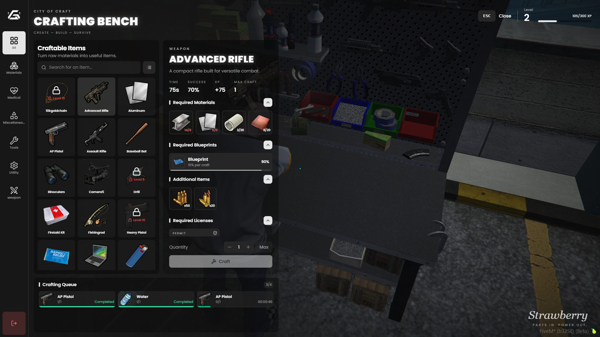[Crafting Creator] ESX QBCore Qbox {ESCROW}