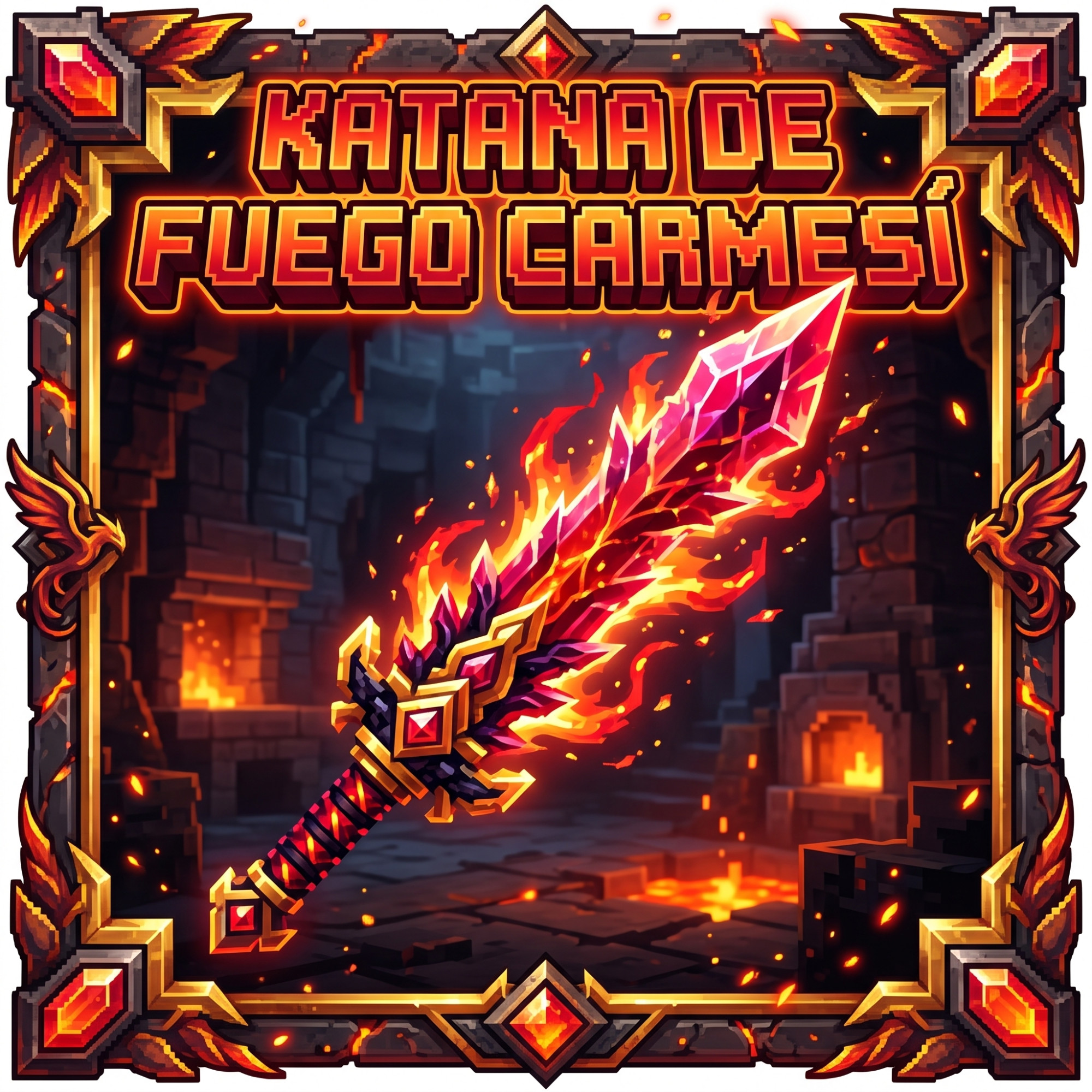 Katana de fuego