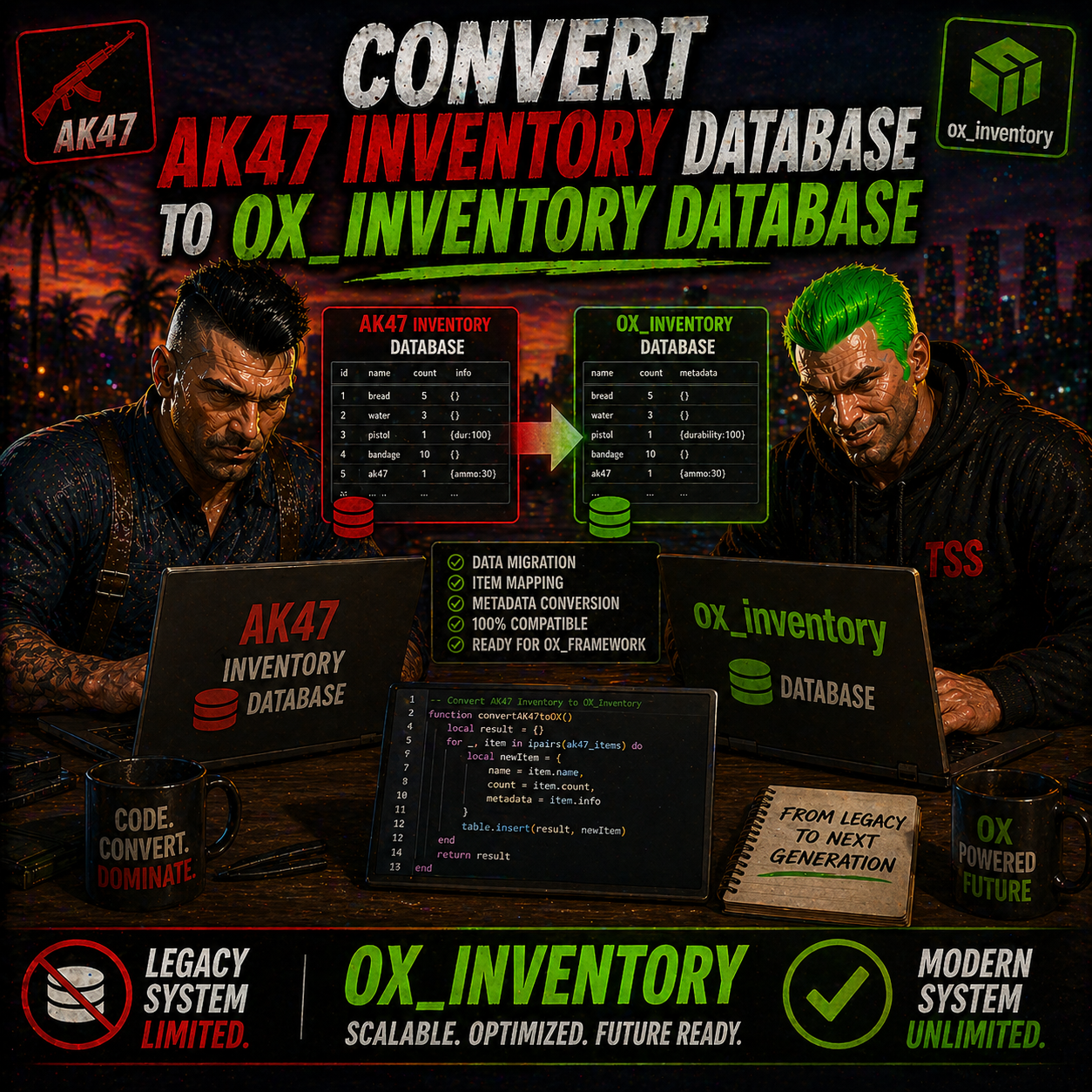 🐂Convert AK47 Inv Database to Ox Inv Database