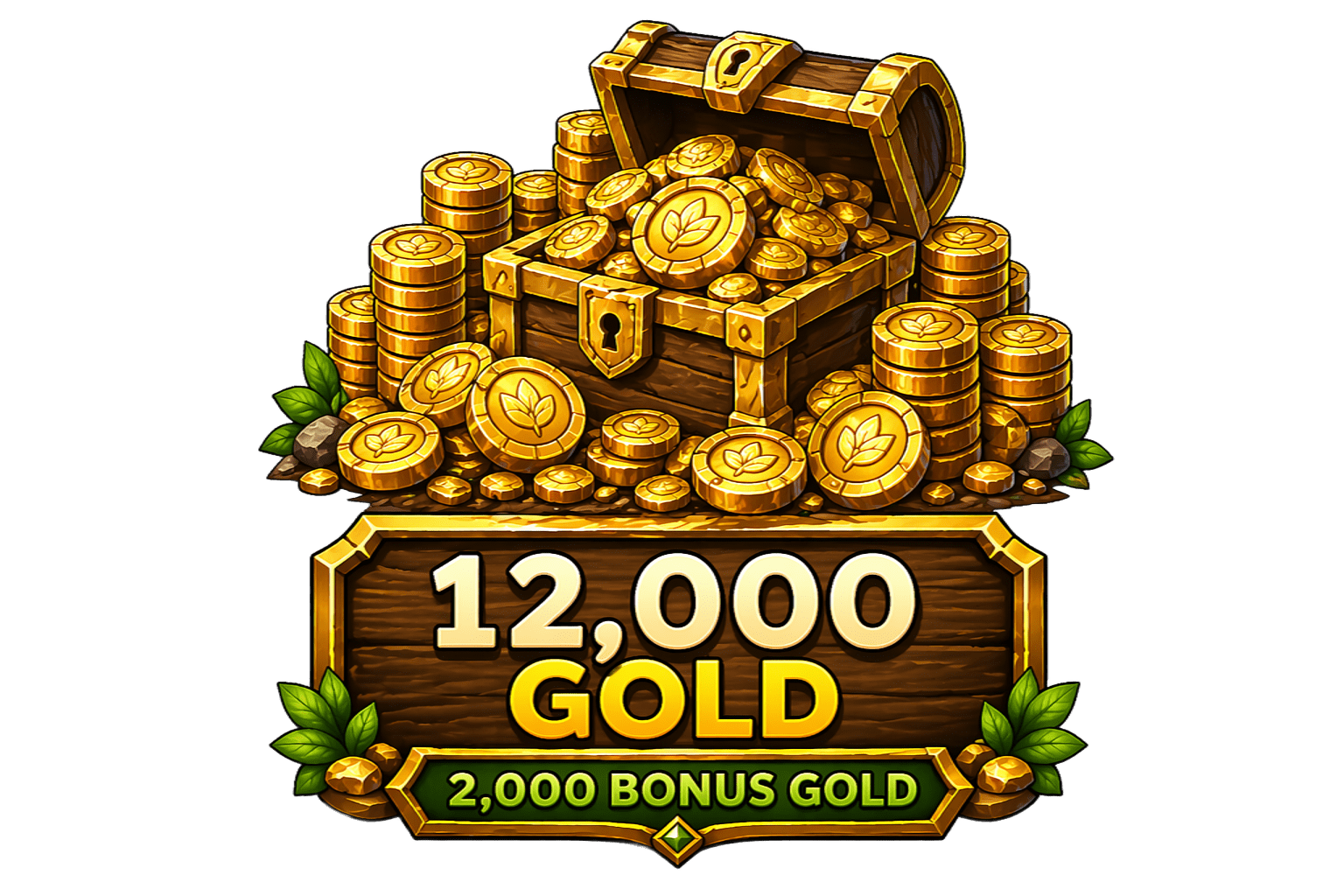 🪙 12,000 Coins (2,000 Bonus)