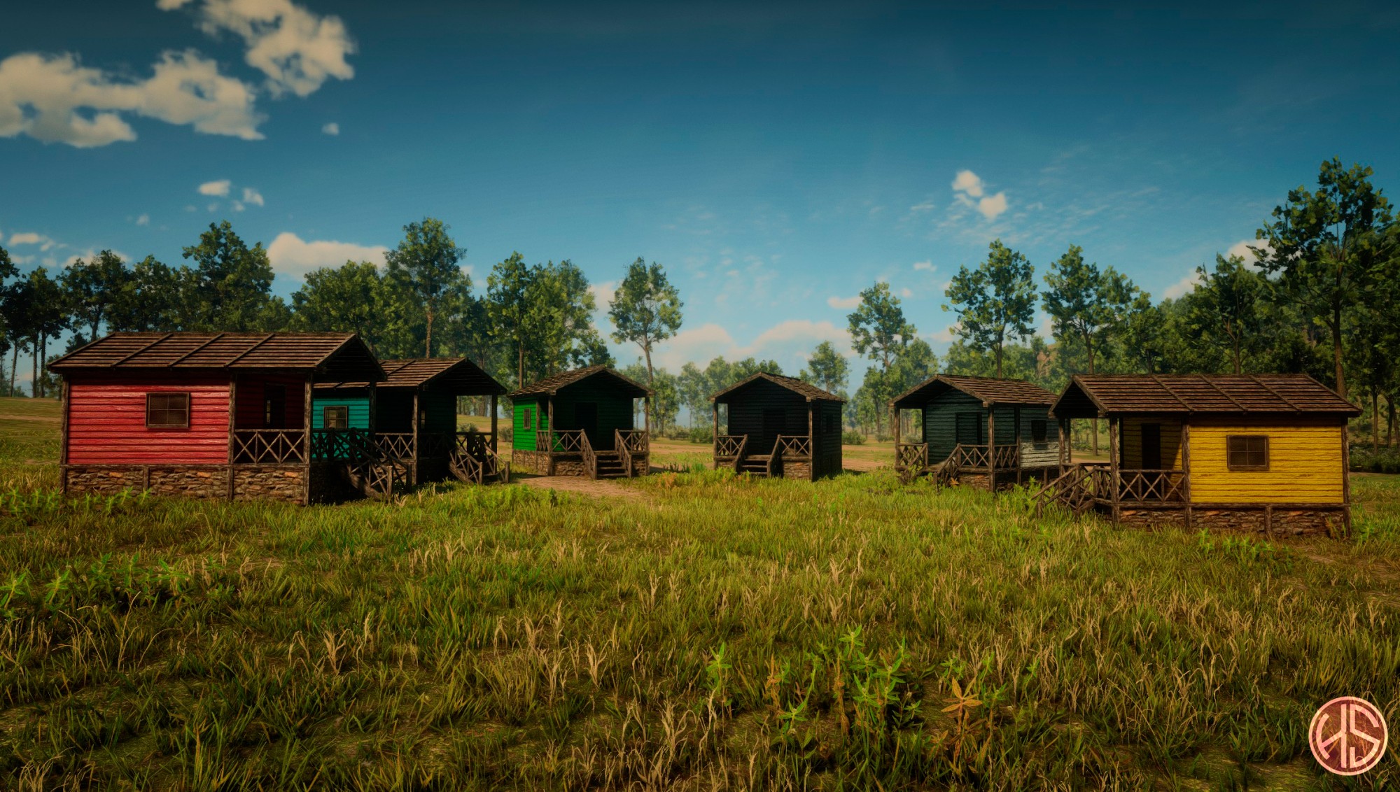 Colorful Cabins