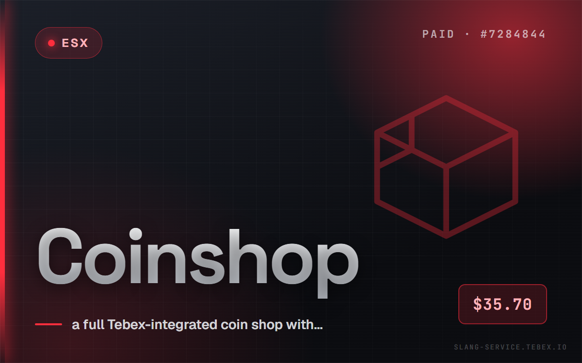 [ESX] Coinshop