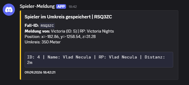 Spieler Umkreis Speichern (FailRP)