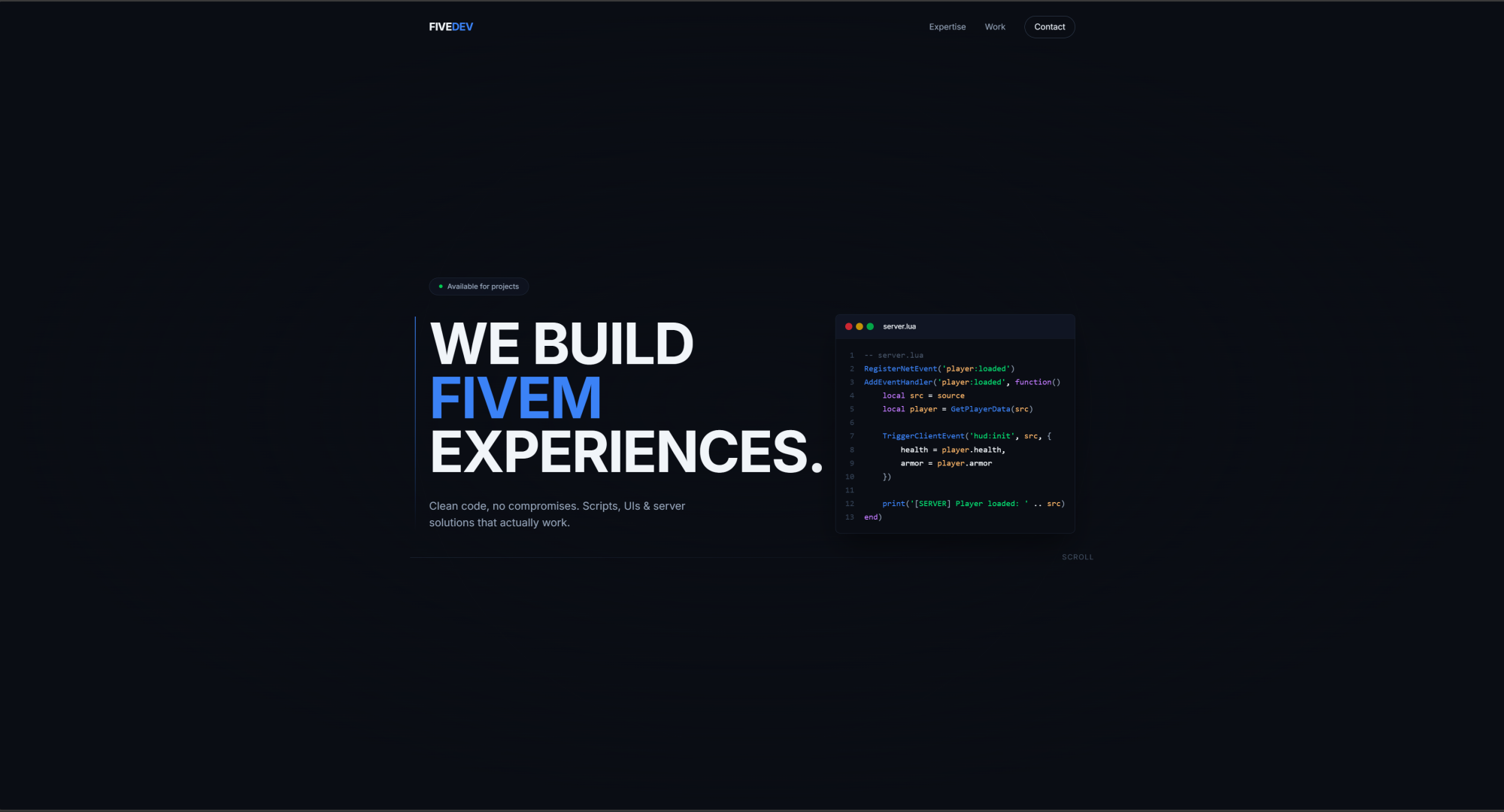 Developer Portfolio Template