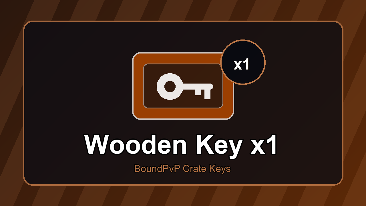 Wooden Key x1