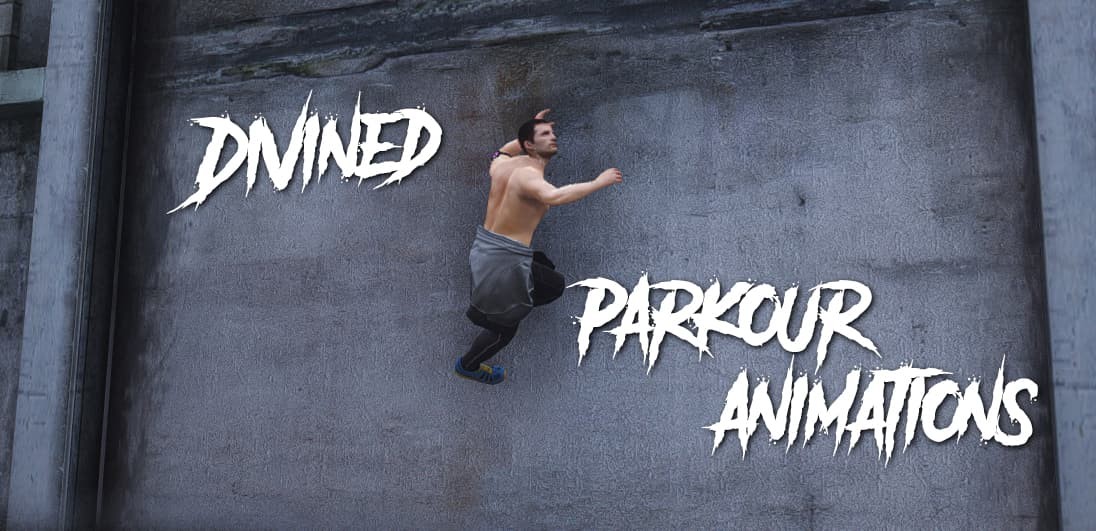 20 Parkour/Movement Animations with Root Movement  [ADDON]
