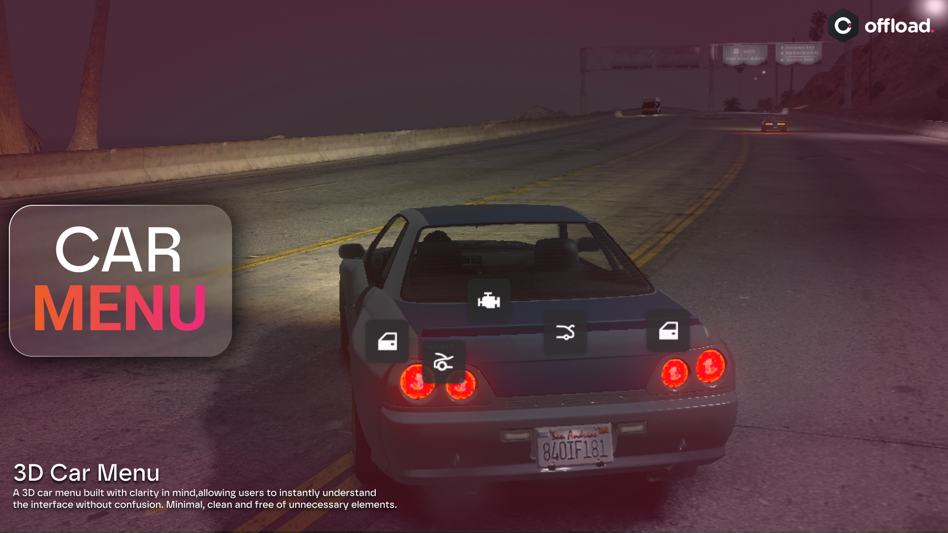 3D Car Menu