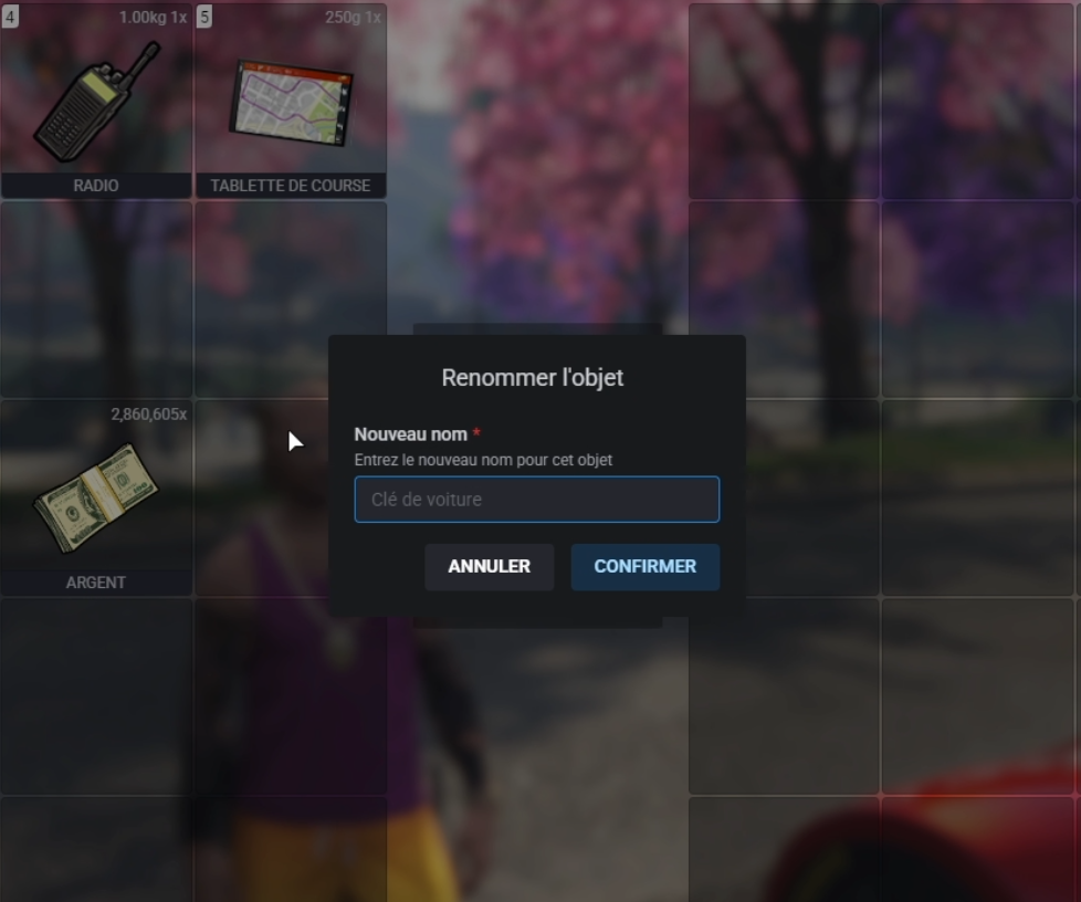 Custom Item Renaming for ox_inventory