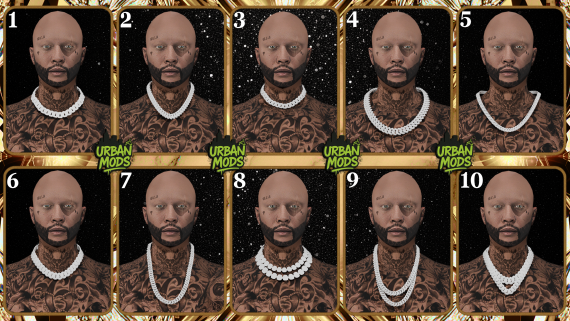 [CHAINS] PACK #1 - ONLY MODEL 3D NO FIVEM [.OBJ and TEXTURES]