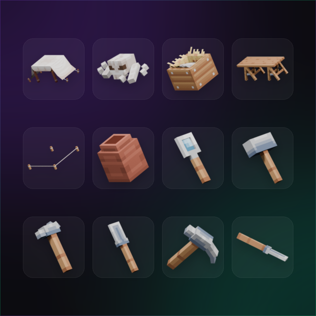 Dig Site Bundle — cosmetic Bundles item on the NovaVoid Cat Civilization Minecraft server