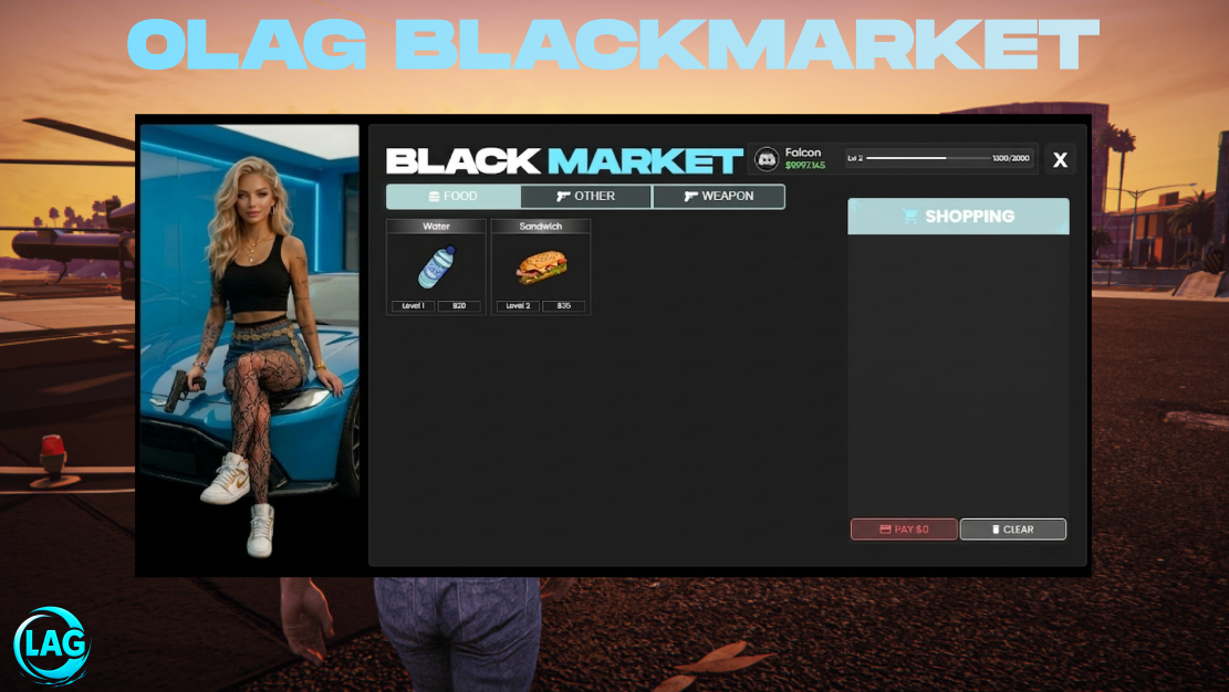 0Lag Black Market | [ESX,QB,QBOX]