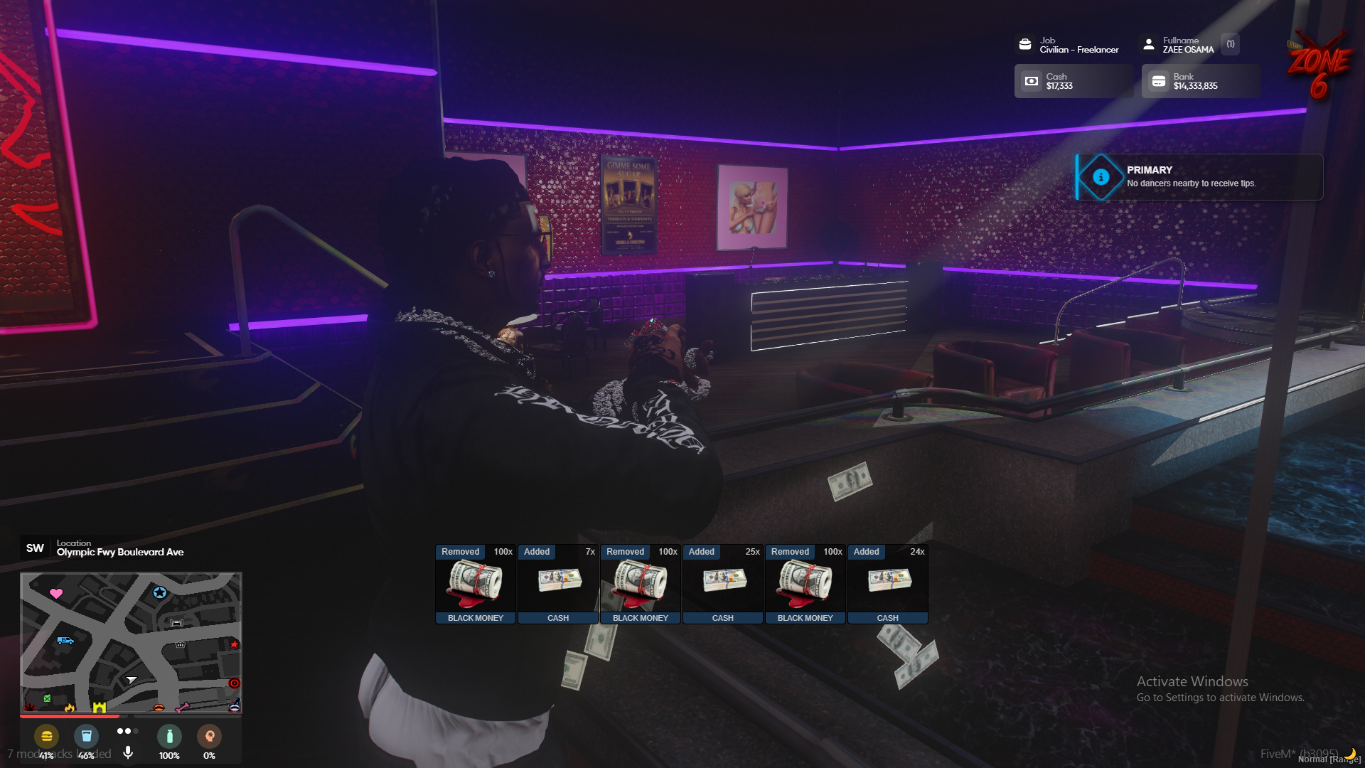 Make It Rain Money Wash [ESX/QB/QBOX]