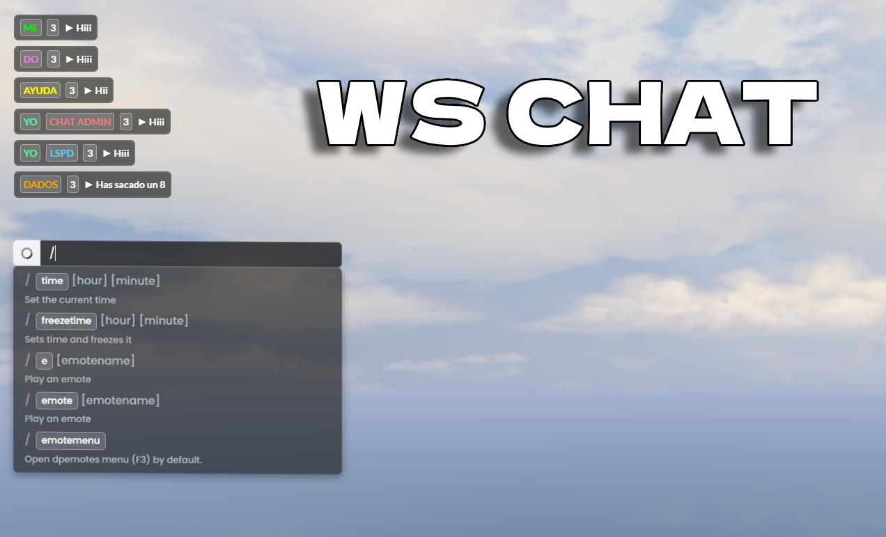 WS CHAT QBCORE | ESX