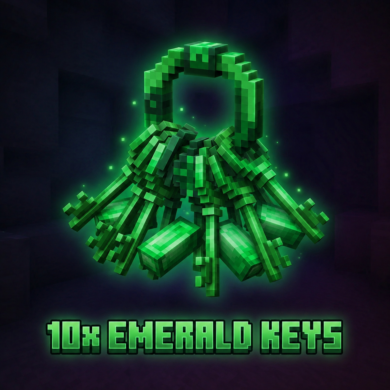 10X Emerald Keys