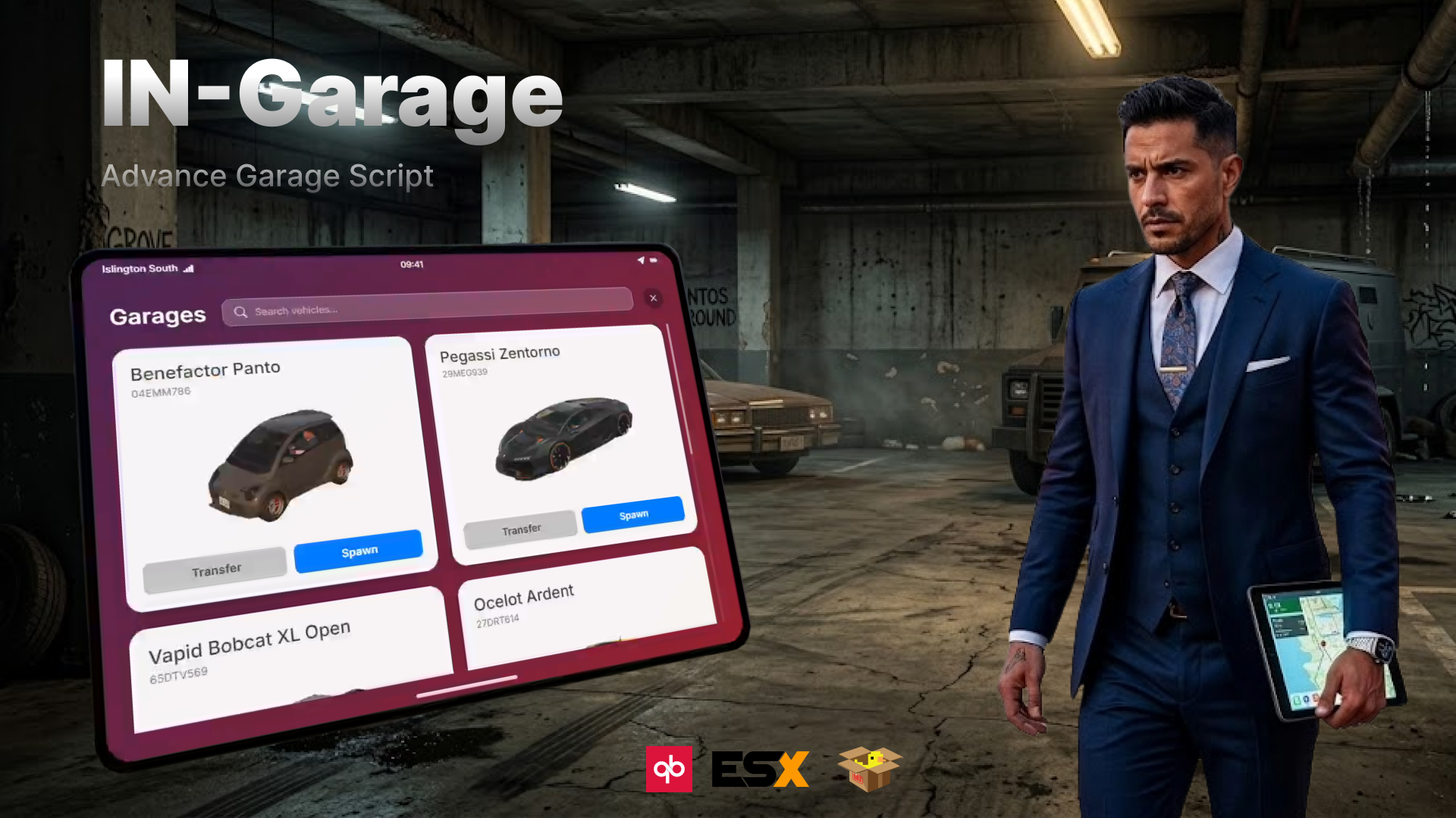 IN-Garage Advanced Garage System for FiveM