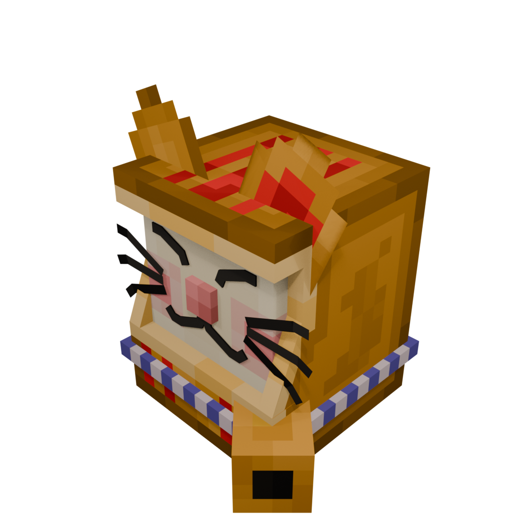 Daruma Cat — cosmetic Furniture v1 item on the NovaVoid Cat Civilization Minecraft server