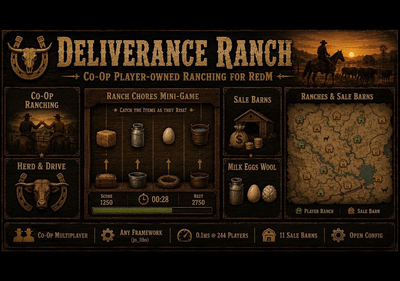 Deliverance Ranch | Co-Op Player-Owned Ranching