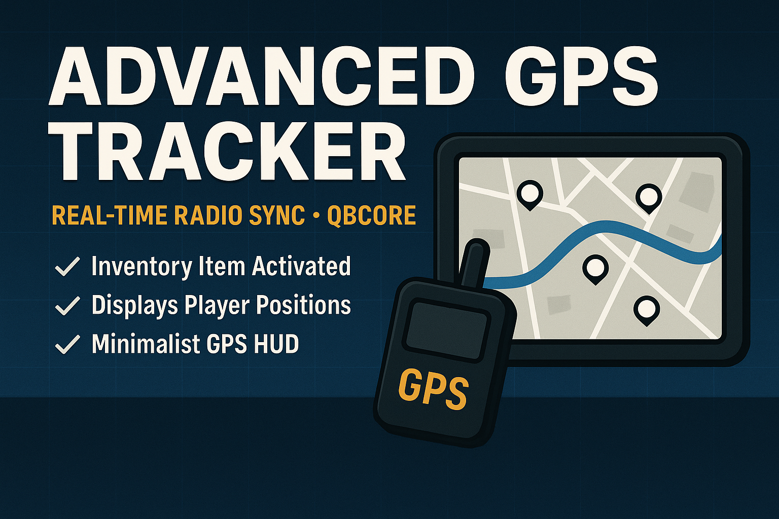 Advanced GPS Tracker – Real-Time Radio Sync (QBCore)