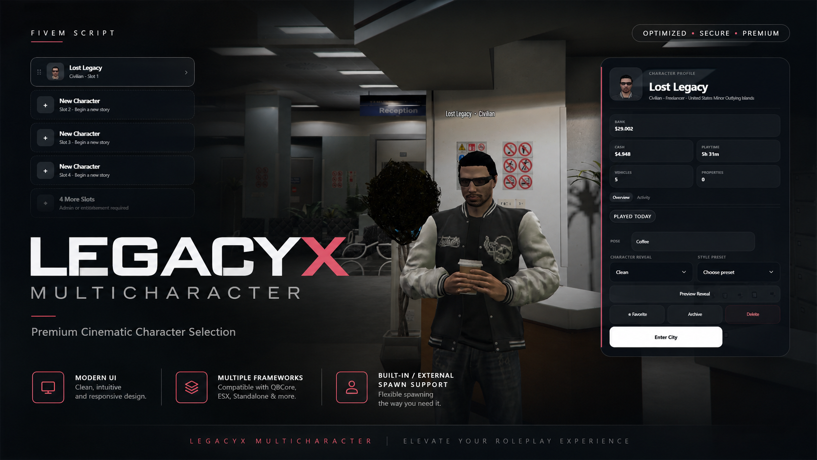 LegacyX MultiCharacter