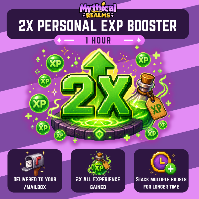 2x Personal Experience Booster (1 hour)