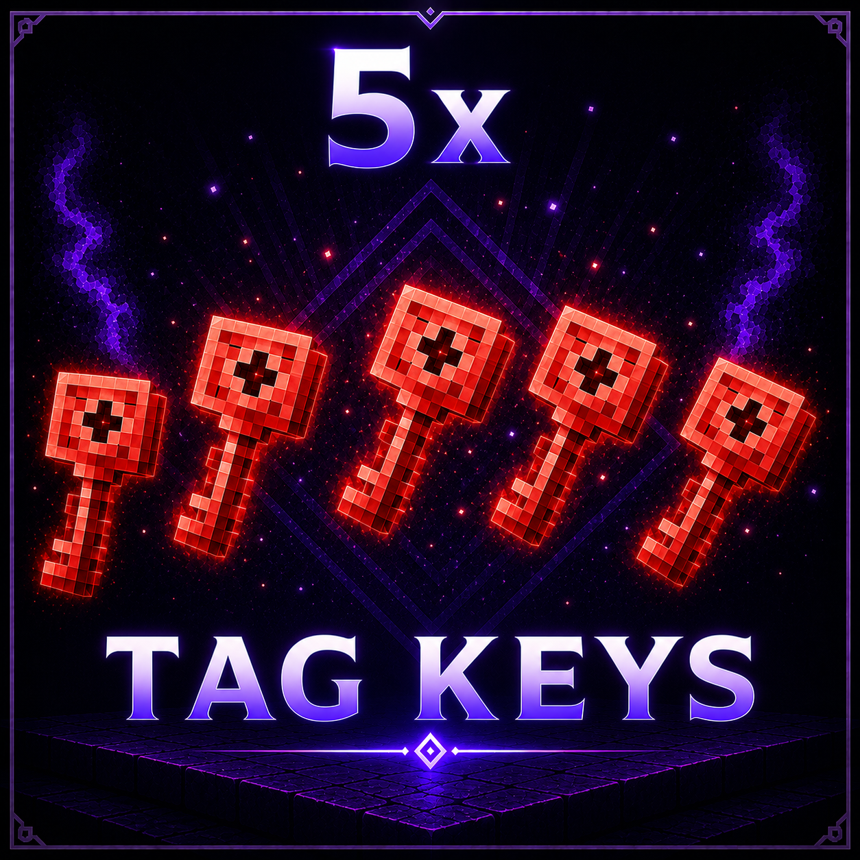 5x Tag Crate Key