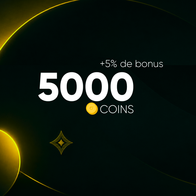 5000 COINS (+5% de bonus)