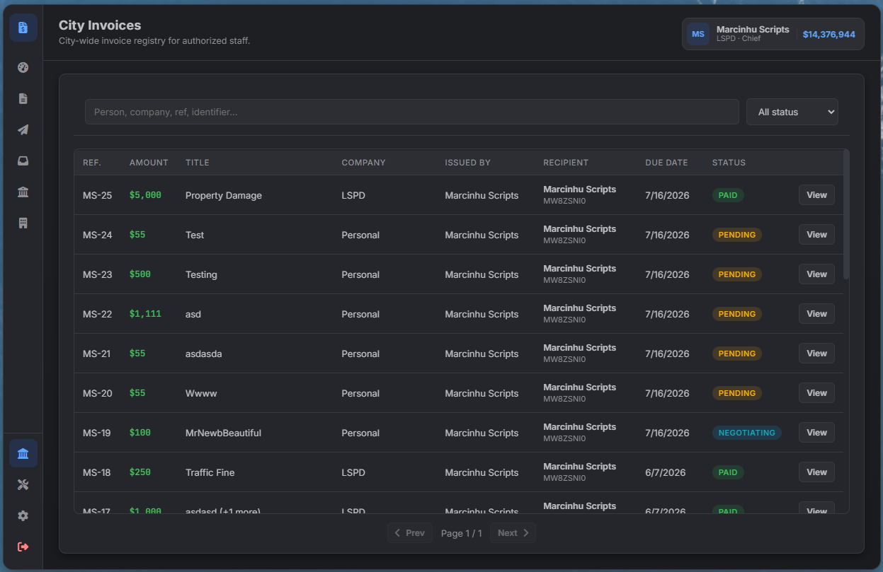 BILLING CREATOR