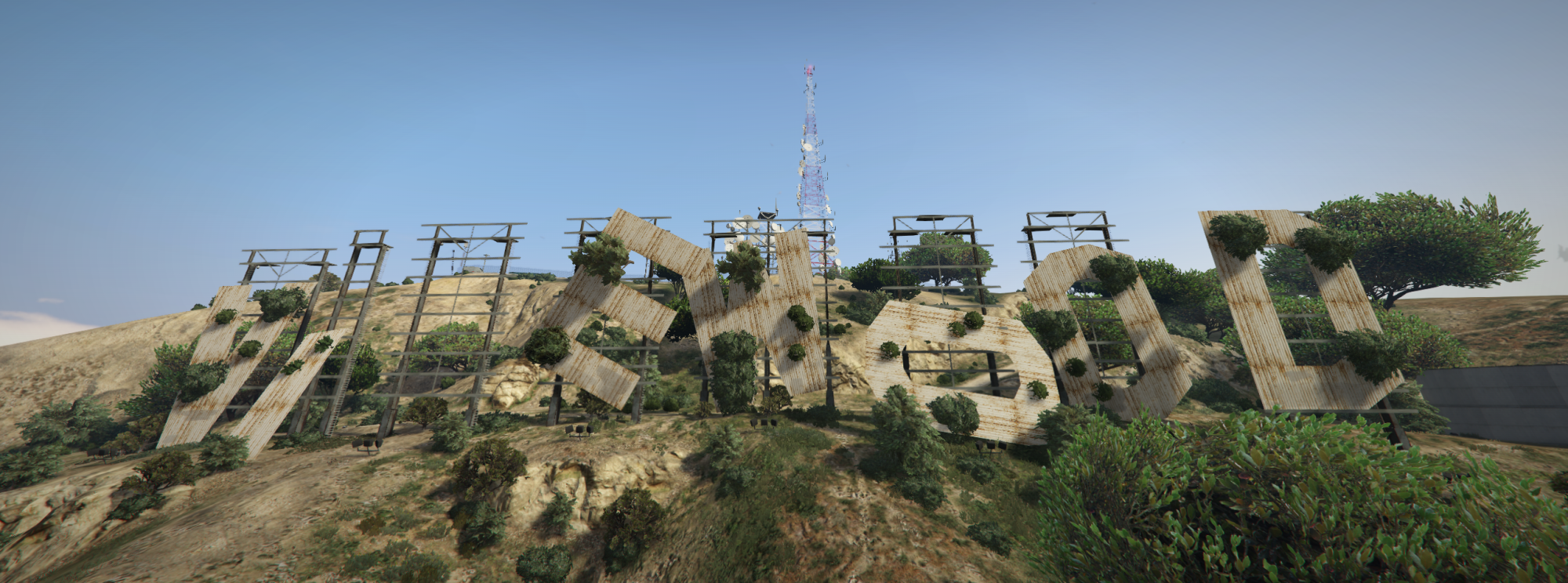 Destroyed Vinewood Sign | Post-Apocalypse Maps