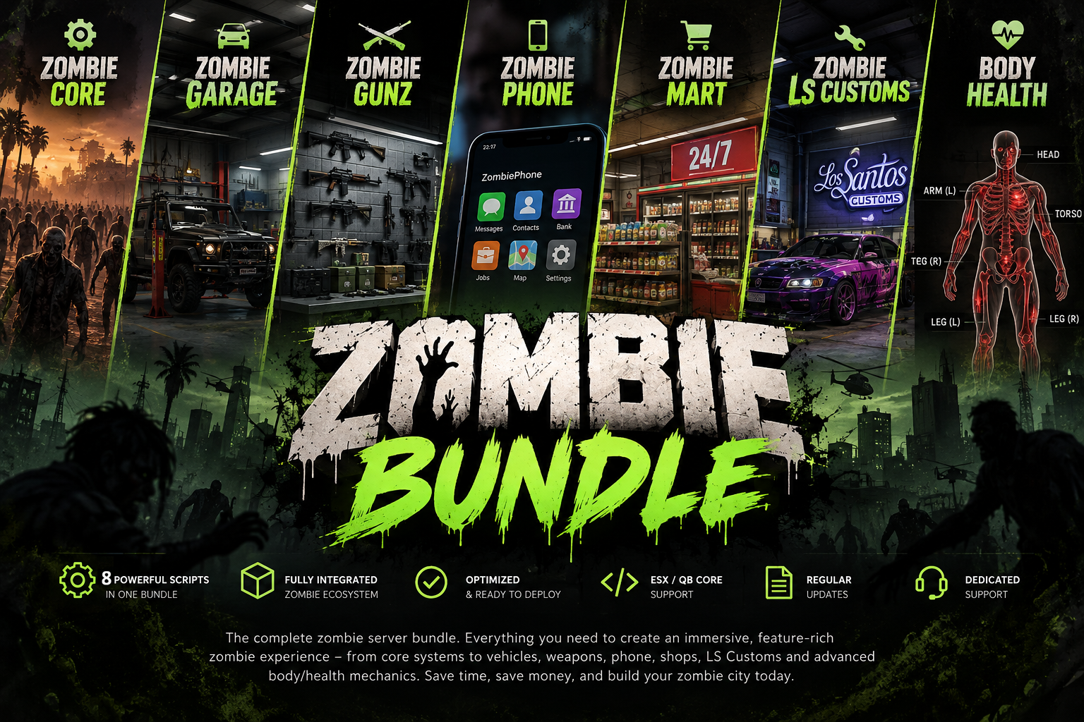 RS Zombie Survival Bundle — 8 Resources OPEN SOURCE