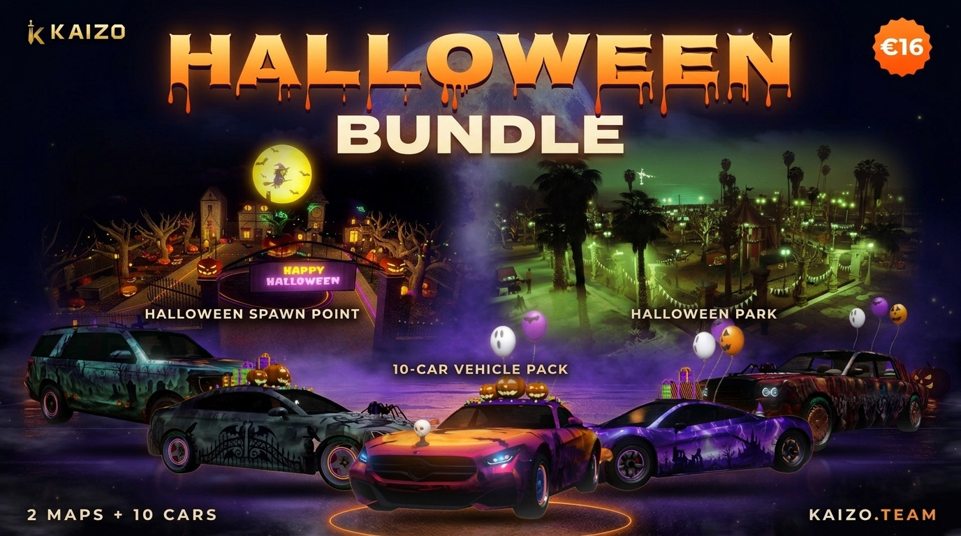 Halloween Bundle — 2 Maps + 10 Cars