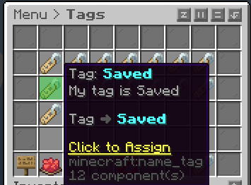 Saved Tag