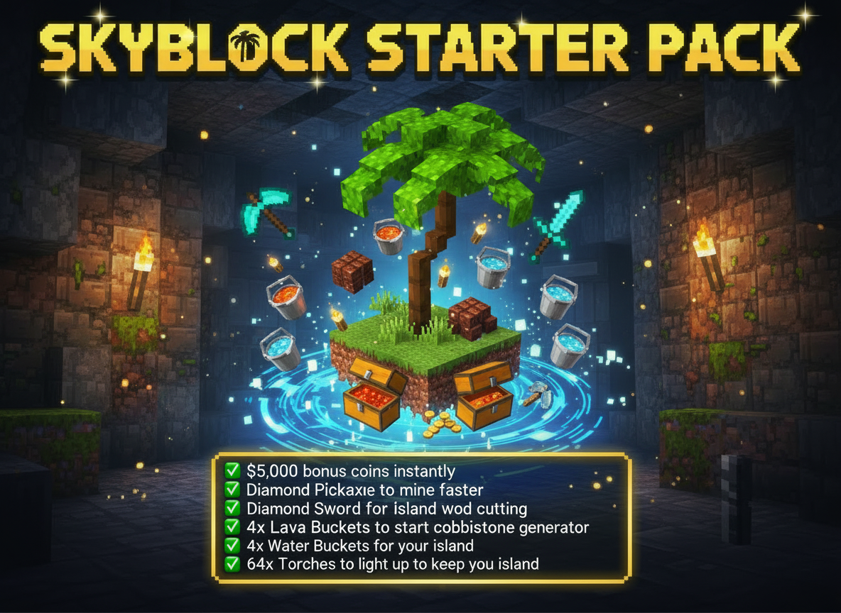 🌴 SKYBLOCK – Starter Pack