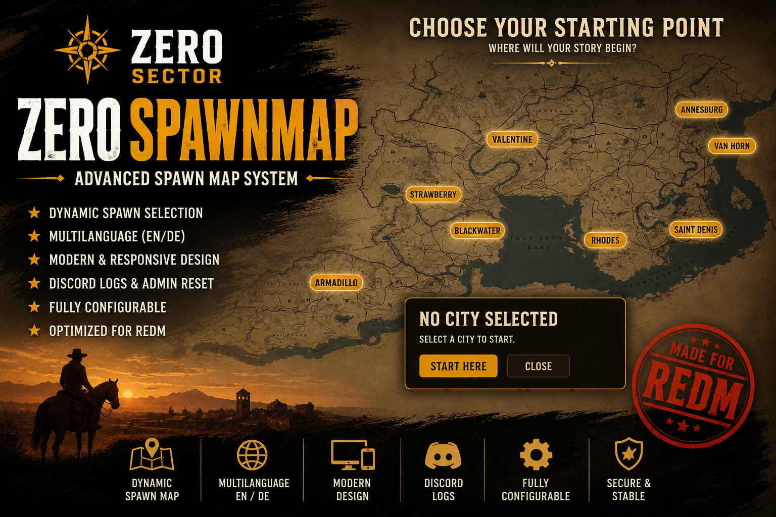 ZeroSpawnMap | Advanced Standalone Spawn System
