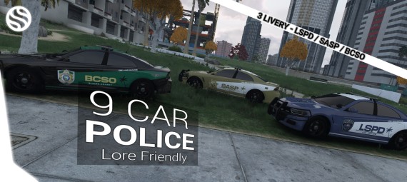🚓 BIG PACK 9 CARS POLICE VANILLA 🚓