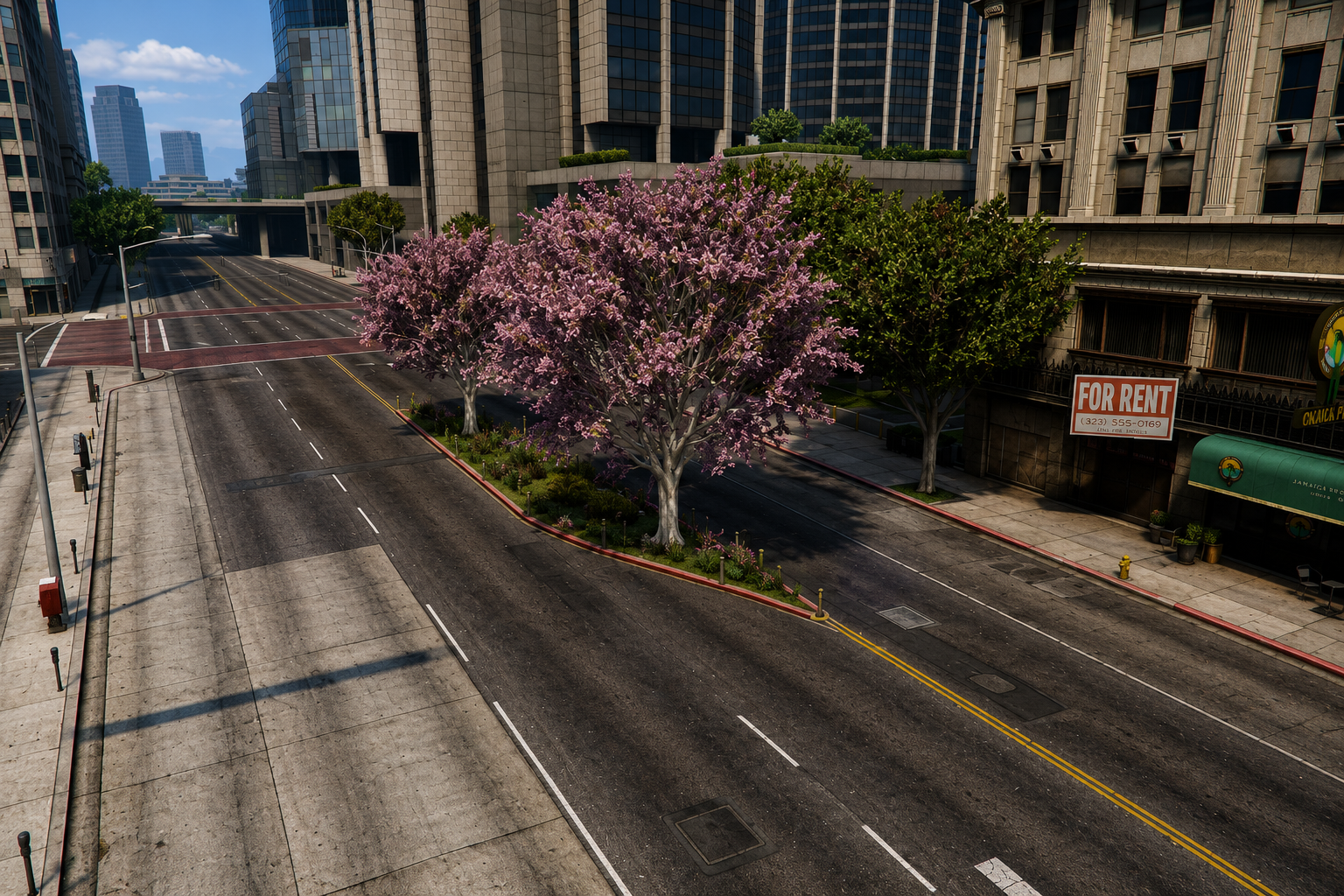 Luxury Vegetation & Road Overhaul for Downtown LS