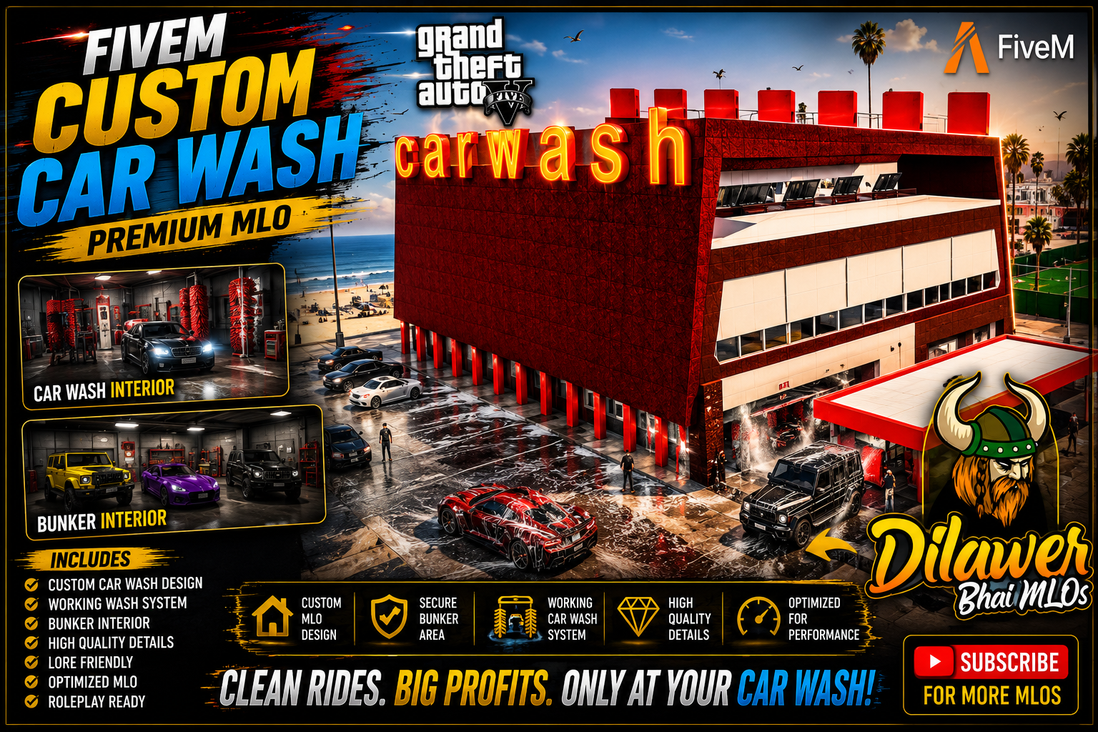 Custom car wash