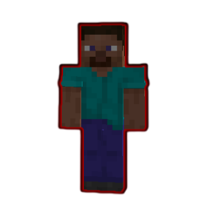 Dark Red Outline Effect