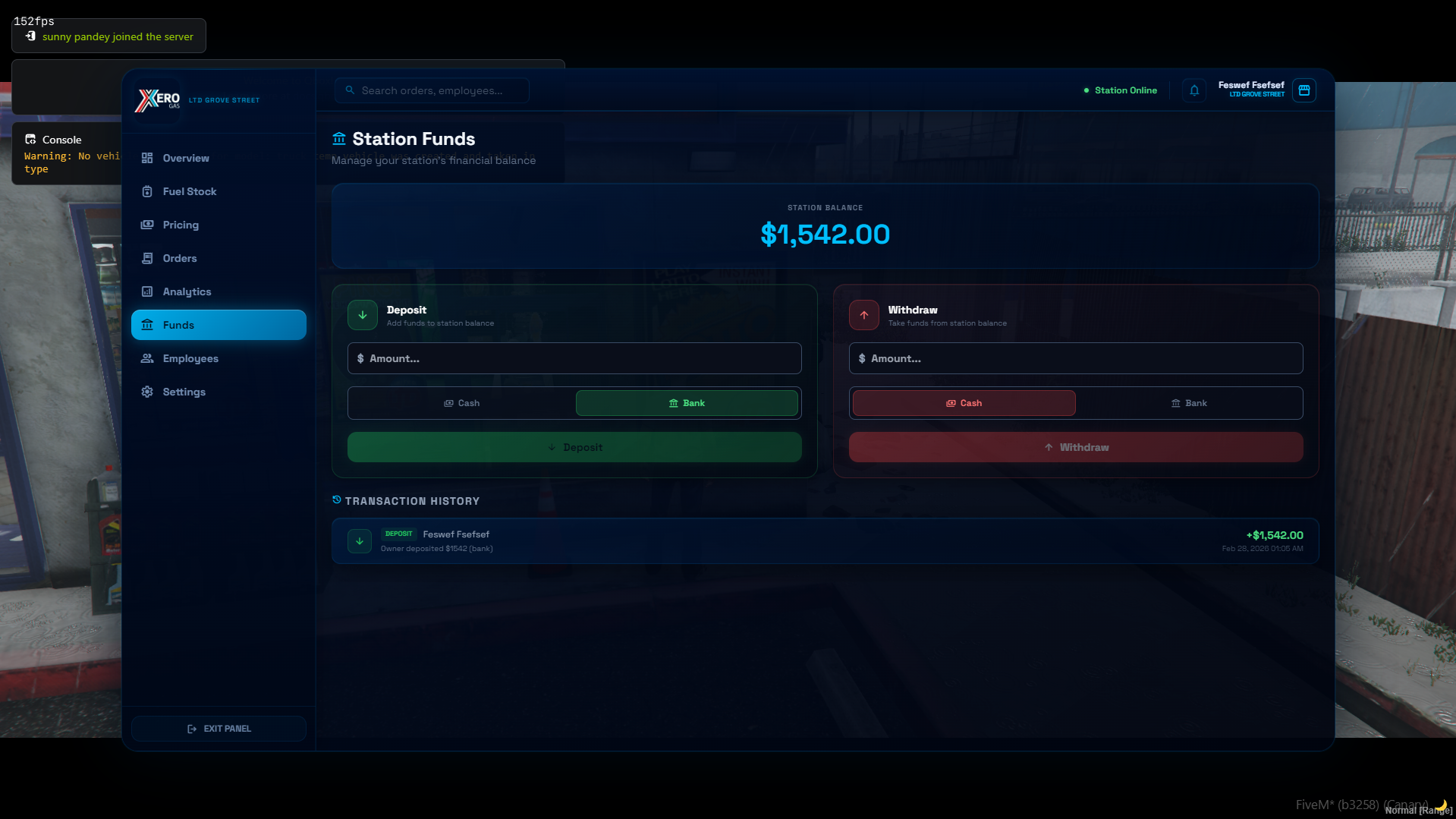 QL Owned Fuel System — Player-Owned Gas Stations & Advanced Fuel Script (QBCore / ESX)