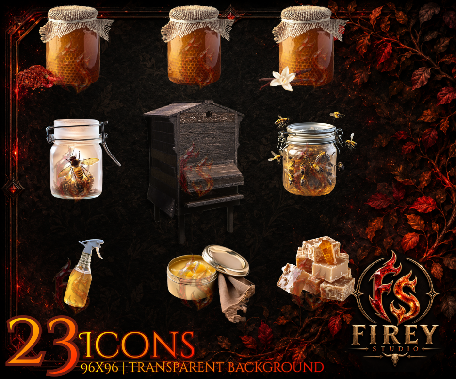 Bee/Honey Icons V1