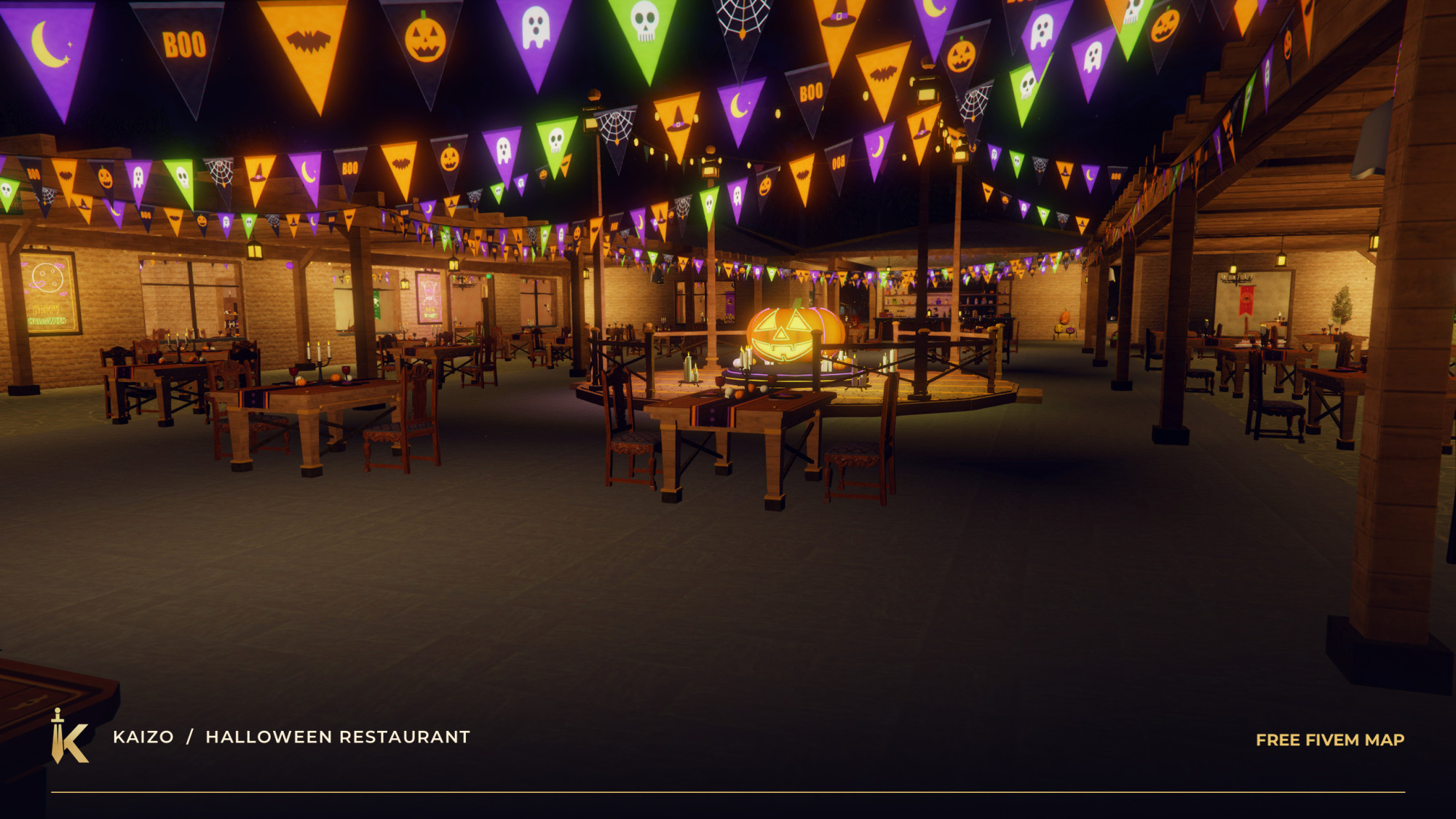 KAIZO Halloween Restaurant — Free FiveM Map