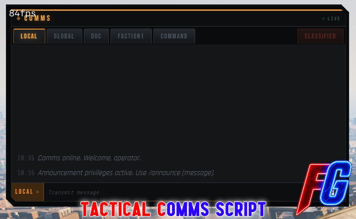 Tactical Communications Script(Escrow Locked)