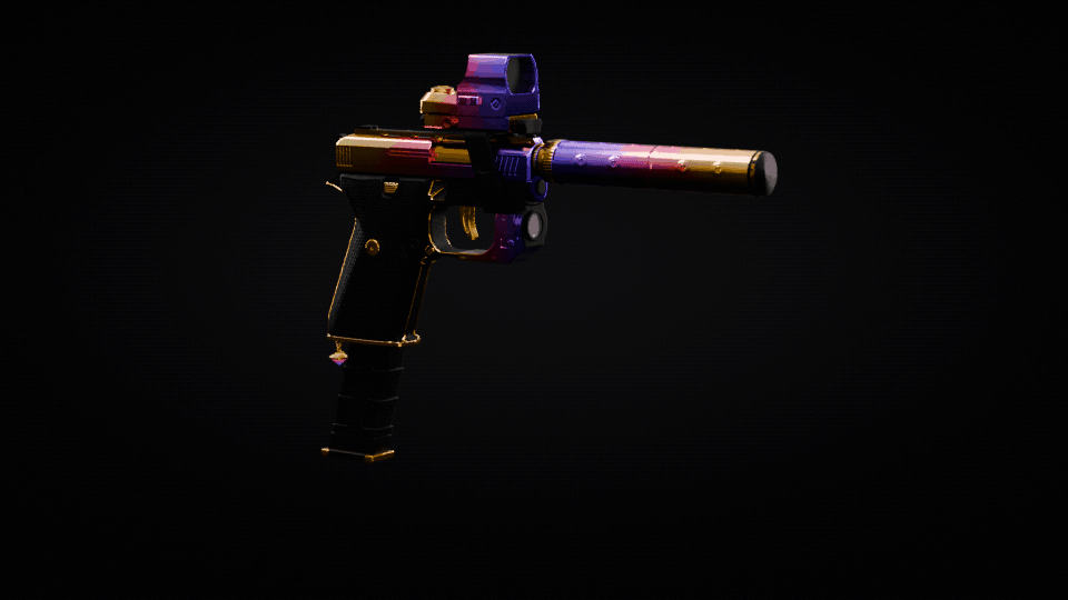Sunset Chrome Pistol