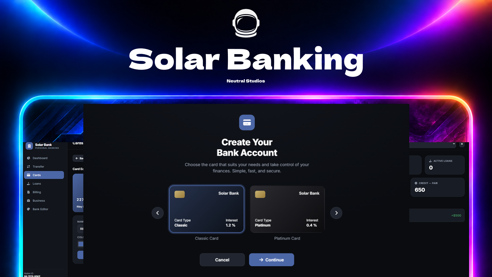 Solar Banking  | LB App (Escrow)