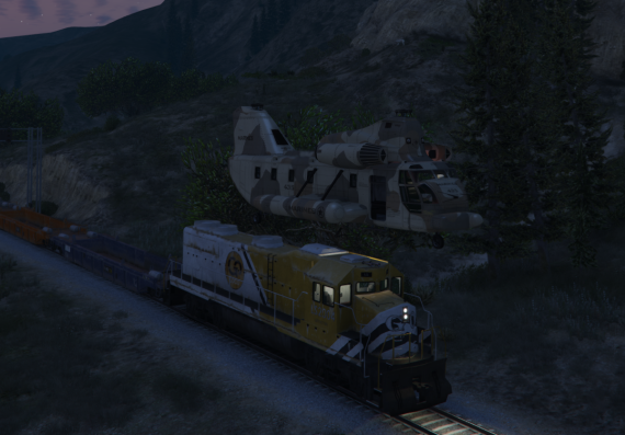 Cargobob Train Mission
