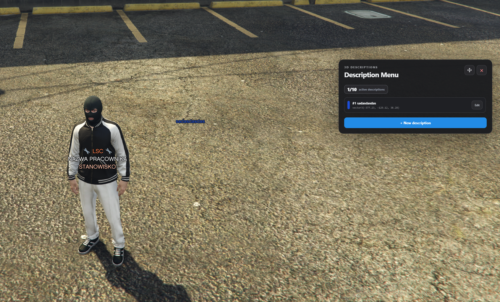 [ESX/QB][STANDALONE] [ESCROW] Modern 3D Description System
